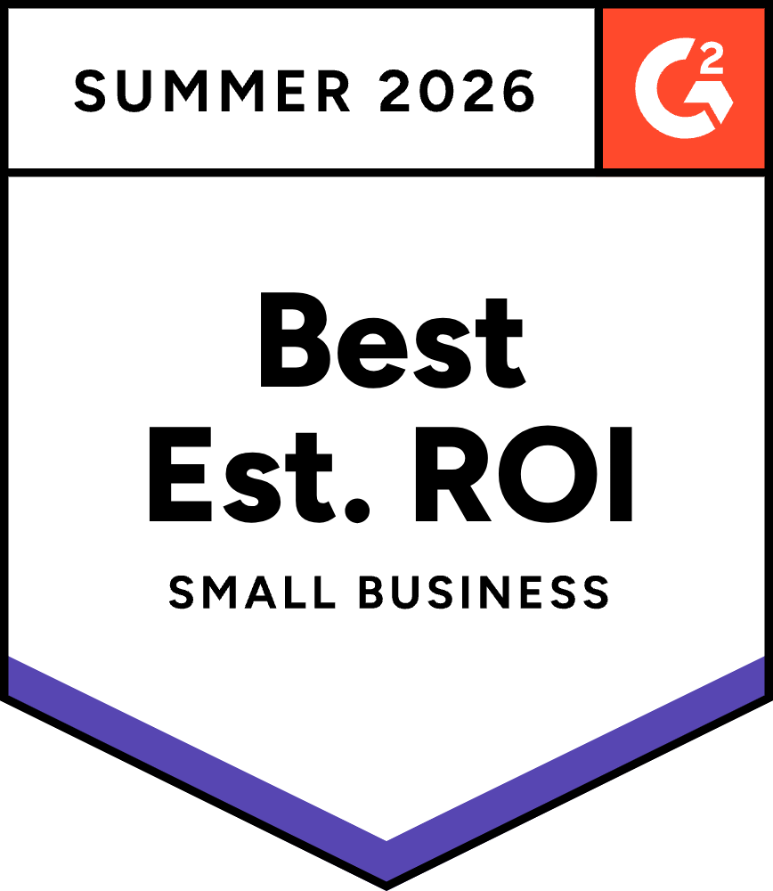 G2 Summer 2026 Best Estimated ROI award