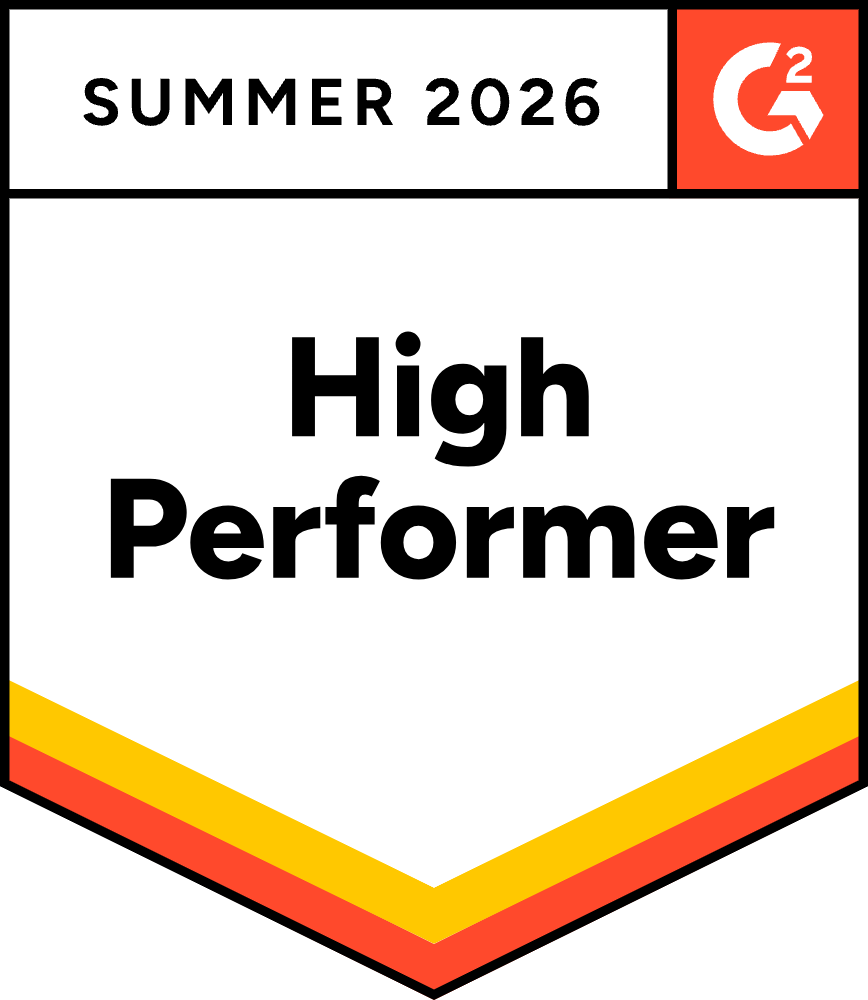 G2 Summer 2026 High Performer award